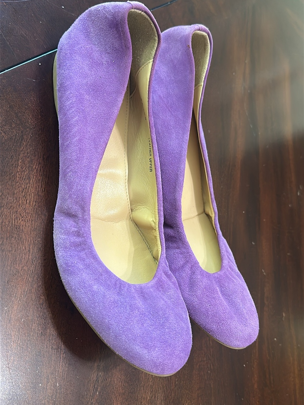 J. Crew Purple Suede Ballet Flats (shoe28)